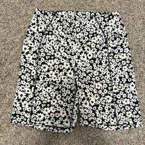 Victoria's Secret Black and White Floral Athletic Shorts